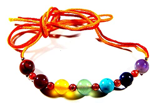 Rakhi 7 pierres chakra pour Raksha Bandhan avec bracelet de protection