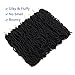 8 Packs Short Faux Locs Crochet Hair 120 Strands 12Inch Soft Locs wavy Dreadlocks Crochet Braids Natural Black Pre-Looped Crochet Hair for Women (1B, 12 Inch (Pack of 8))