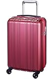 スーツケース 超軽量 1.9kg 機内持込 静音 1〜3泊 32L Sサイズ パールレッド SiiiN＋Light シーンプラスライト