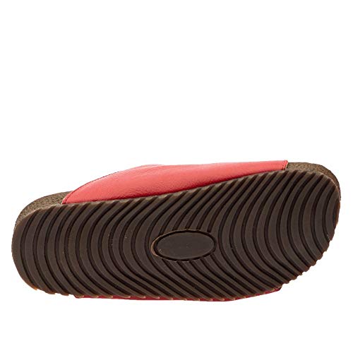 Sandália Feminina Birken em Couro Framboesa 214 Doctor Shoes-Vermelho-38