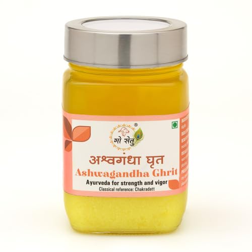 Gosetu Ashwagandha Ghrit, Herbal Ghee, 300ml, A2 Cow Ghee with Ashwagandha, Supports Strength, Energy, Mental Clarity-picture-13