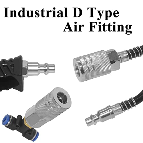 image for Beduan Air Blow Gun Kit with 16ft Long Pneumatic Pu Hose, Heavy Duty A