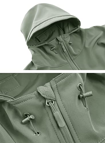 Image of MAGCOMSEN Men's Tactical Softshell Jacket, Combat Fleece Jacket, Military BDU Jacket, Airsoft Paintball Jacket, Hiking Jacket, Outdoor Winter Jacket for Camping, Hunting, Trekking