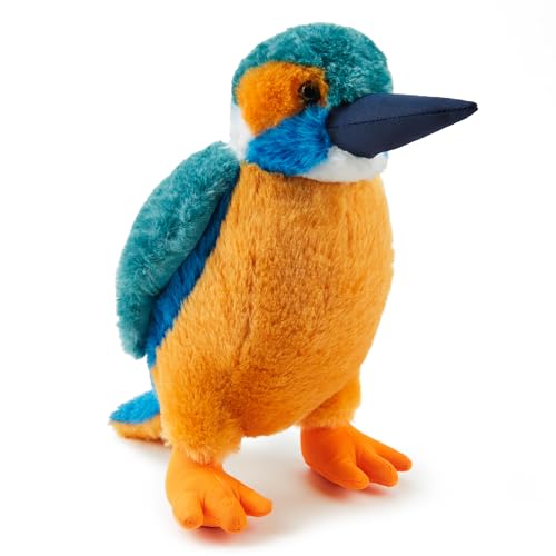 Zappi Co Peluche de Martín Pescador (27cm) - Vivaz, Suave, Juguete Ecológico, Juego Inspirado en la Naturaleza de los Niños, Hecho con Material Reciclado
