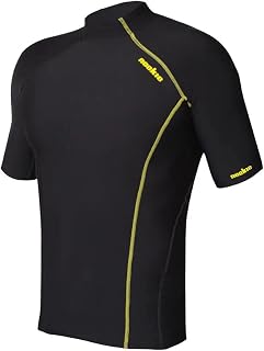 Nookie Softcore Short Sleeve Base Layer Layers for Sailing & Skiing - Black Yellow - Thermal Warm Heat Layer Layers