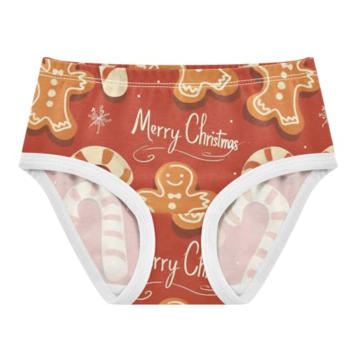 Candy Cane Girls' Underwear for Daily Wear Briefs Underwear for Kid in Sizes 2T,3T, 4T, 5T, 6Y and 8Y