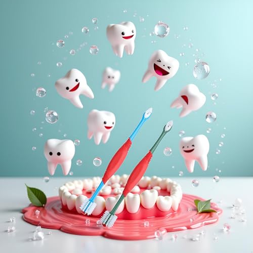 Image of 2 Pcs Dog Toothbrush 360 Degree Dog Tooth Brush, Dual Head Tooth Brushing Kit Non Slip Toothbrush for Dogs and Cat Teeth Clean Pet Dental Care Toothbrushes Puppy Tooth Brushing Kit