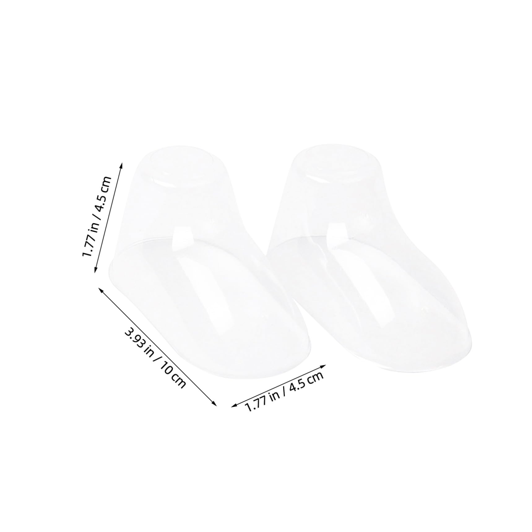 Healifty Transparente Schuhspanner für Babysocken 100 Stück Pvc Schuhhalter Babyschuh Präsentationsständer 10cm Stabil für Kleinkinderschuhe