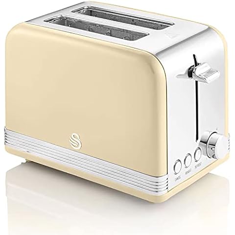 Swan Retro ST19010CNEU Tostadora Pan Ranura Ancha 2 Rebanadas, Diseño Vintage Cover