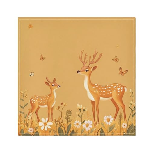 Servilletas de tela cuadradas 20 x 20 pulg set x4 miniatura 2