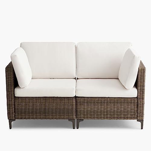VICLLAX Luxury Aluminum Outdoor Wicker Sofa Sectional, Patio Rattan Corner Sofa Couch Furniture Set VICLLAX Luxury Aluminum Outdoor Wicker Sofa Sectional, Patio Rattan Corner Sofa Couch Furniture Set