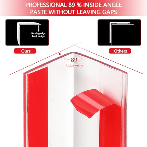 Image of Wall Corner Protector, Clear Self-Adhesive Corner Guards for Walls, 2 PCS 31.5'' / 47.2'' Transparent Wall Corner Guard Edge Protector (47.2'')