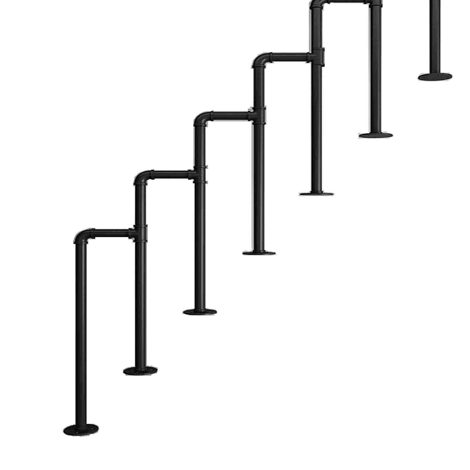 Main courante d'escalier en métal pour sécuriser les marches extérieures de loft