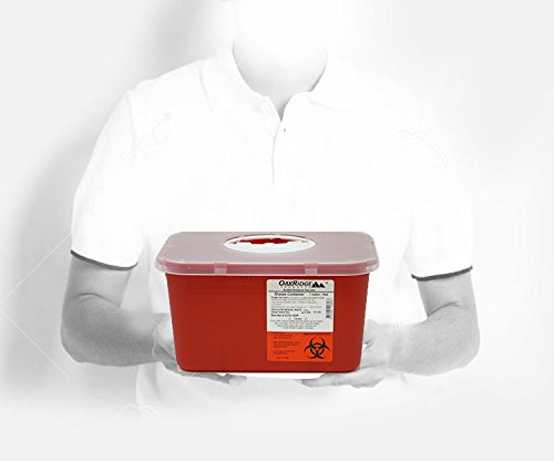 1 Gallon Size | OakRidge Products Sharps Disposal Container | Ideal for Diabetics Personal Size