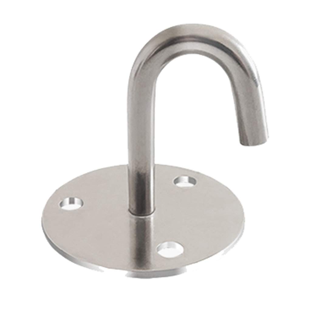 Crochet acier inoxydable haut-monté 55mm à haute résistance pour fixation mur et plafond
