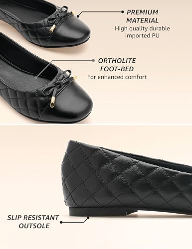 Image of Symbol Premium Women's 'Desk to Dinner' Flat Ballerinas (Ballet Flat|Ortholite Insole)