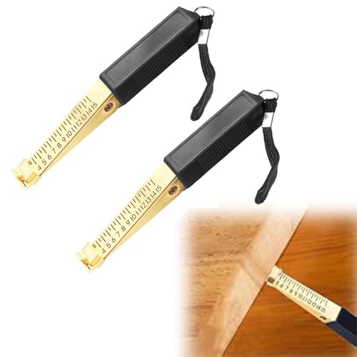 Metal Door Gap Measuring Tool 2 Pcs Fire Door Gap Gauge Accurate 0.5mm for Gaps Flexible Feeler Gauge Welding Wedge Tool