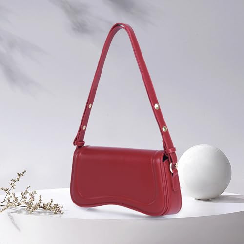 Image of PU Leather Tote Bag for Women with 2 Removable Straps and Zipper Closure