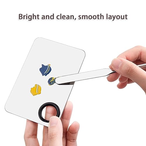 INOG Picasso Korean Makeup Spatula, Foundation Spatula Korean, Spatula For Makeup, Korean Foundation Spatula Eye Shadow Eyelash Nail Art Spatula (Spatula/Palette+Powder Puff),1... - Image 4