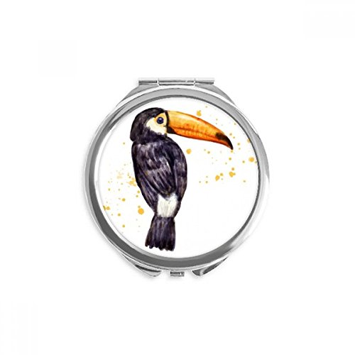 Miroir rond maquillage de poche portable ramphastos toco pour retouches faciles