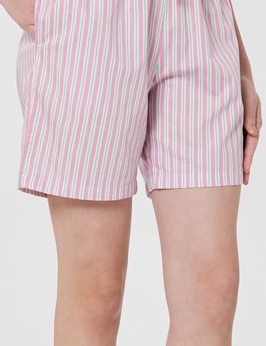 Image of Jockey RX15 Women's Super Combed Cotton Woven Relaxed Fit Checkered Shorts with Side Pockets (Prints May Vary)