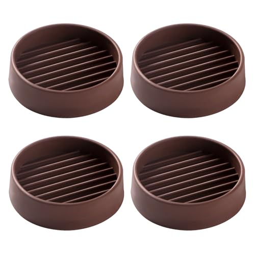 VooGenzek 4 PCS 2”/5.1cm Round Non Slip Furniture Pads, Bed Stoppers Rubber Furniture Feet