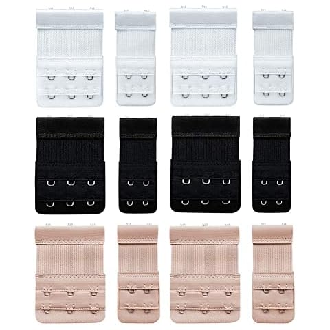Wskderliner BH Verlängerung Damen Bequemen Bra Extender BH Verlängerung 2 Haken 3 Haken BH Erweiterung Während Schwangerschaft Stillzeit Gewichtszunahme Cover
