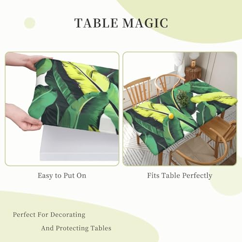 Nappe rectangulaire imprimée extensible et infroissable
