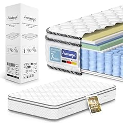 Arensberger Viktoria Matratze 160x200 cm | Federkernmatratze mit dynamischen Härtegrad (H2 H3 H4) und integriertem Topper | ergonomische Höhe 25cm | Taschenfederkern | 160x200cm Rollmatratze