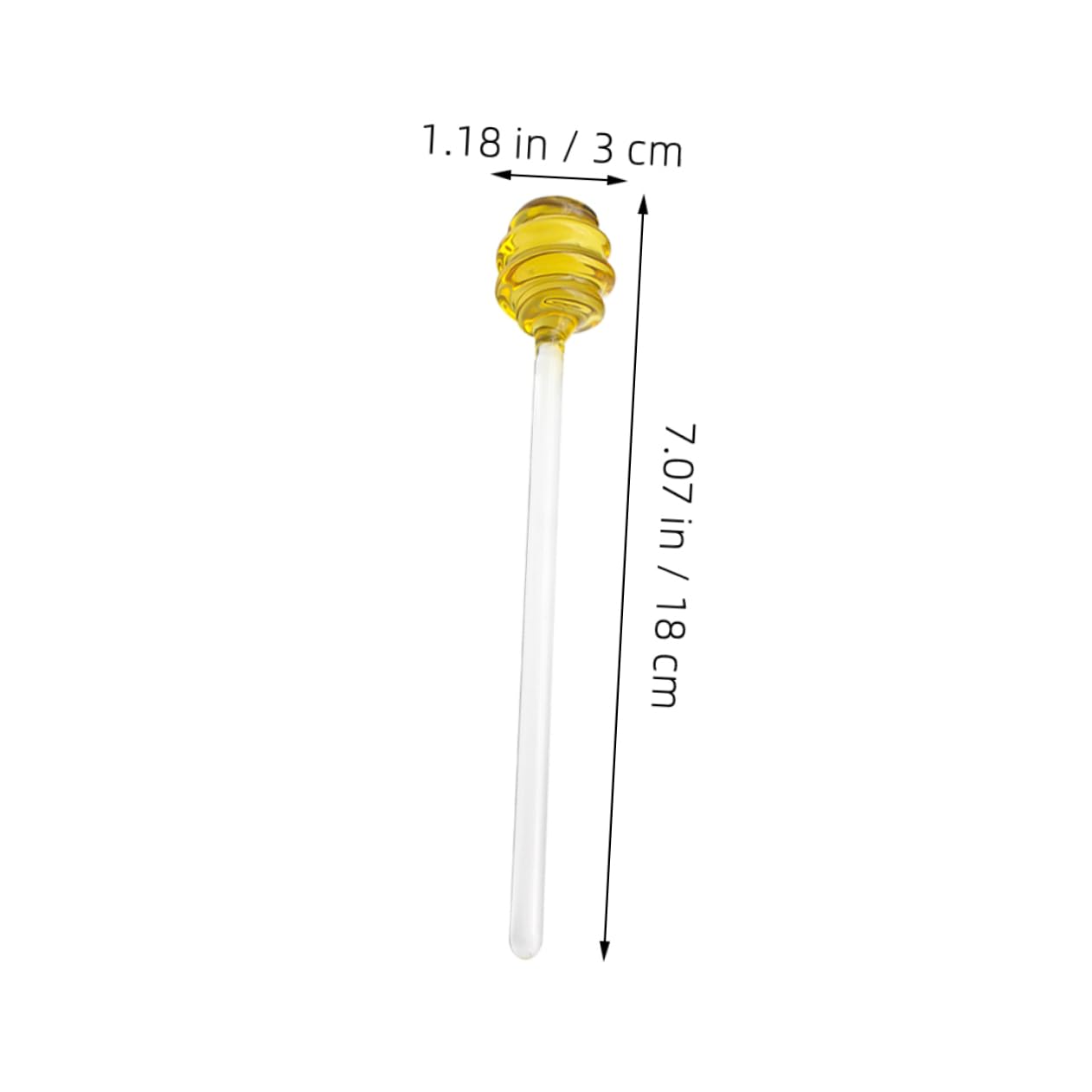 OUNONA 2pcs Honey Spoon Honey Mixing Stirrer For Honey Jar Honey Stick Dipper Honey Stirring Stick Honey Dippers Honey Jar Dipper Spoon for Honey Jam Stirrer Glass re-usable