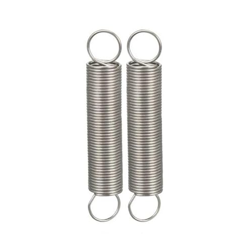 WSYCWG 2 Pcs Extension Spring, 1×10×25-1×10×100Mm , Heavy Duty Stainless Steel Replacement Springs for Industrial Building,1×10×40mm