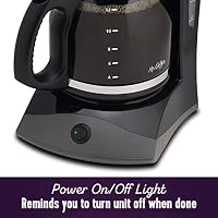 Mr. Coffee Black Coffee Maker, 12 Cups, with Auto Pause and Glass Carafe, Perfect for Home and Office Use — image 5