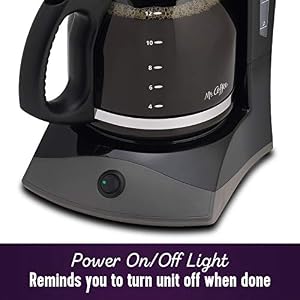 Mr. Coffee Black Coffee Maker, 12 Cups, with Auto Pause and Glass Carafe, Perfect for Home and Office Use — photo 5 of 5