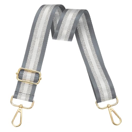 Image of PATIKIL Purse Strap, Wide Shoulder Strap Adjustable Crossbody Bag Straps Universal Replacement Shoulder Bag Belt for Women's Handbags Canvas Guitar Bag Backpack, Dark Grey