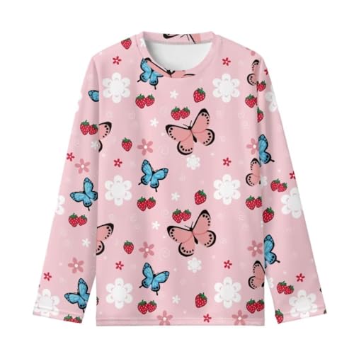 Image of Long Sleeve Shirts for Girls Winter Tops 3-16t Cartoon T Shirts for Fall Clothes