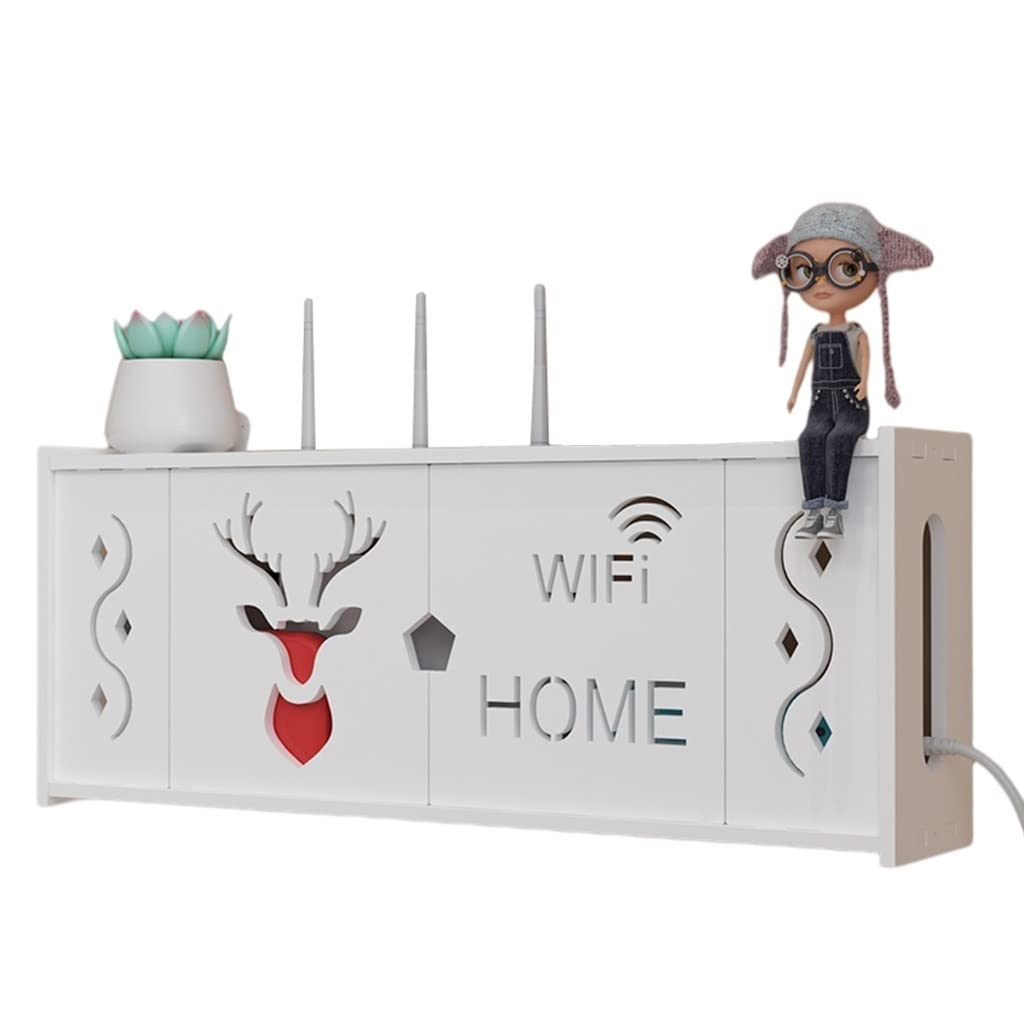 Boîte de blindage décorative pour box internet et multiprise au fini mat épuré