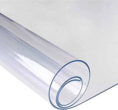 Tapete de PVC transparente para sillas de oficina, antideslizante, tapete de PVC transparente para sillas, cojín incluido (120 x 170 cm)