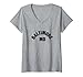 Donna Ventilatore Baltimore Classic Black Locale Baltimore Original BAL MD Maglietta con Collo a V