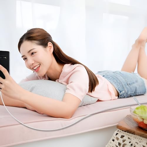 Image of Google 30w Type C to Type-C Cable 1M Compatible with Pixel 8 Pro /7 Pro / 8 / 7 / 6 Pro / 7A / 6A / 5 / 4, Chromebooks / Pixel Tab USB-C 30 Watt Pixel Cable for Other USB TYPE C Device Support - White