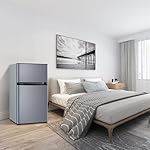 Mini Fridge With Freezer,3.2 Cu.Ft Compact Refrigerator,Mini Refrigerator With 2 Doors For Bedroom,Office,Kitchen,Apartment,Dorm(blue) - Image 4