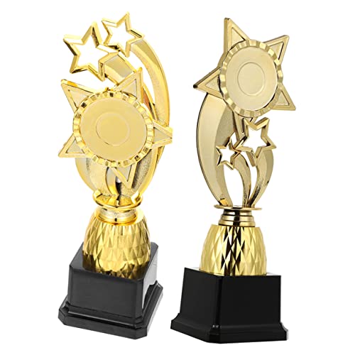 STOBOK 6 Pçs Troféu Pentagrama Presentes Infantis Mini Troféu Decoração De Festa De Troféu Prêmio Cr