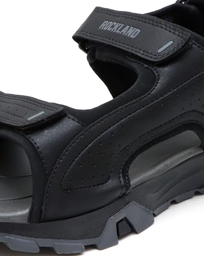 Image of GIBBON'S Men's Outdoor Sports Sandals with Adjustable Velcro Straps | Lightweight Comfortable Trekking Sandals | Anti-Slip Durable Sole | Casual Walking Hiking Sandals for Men