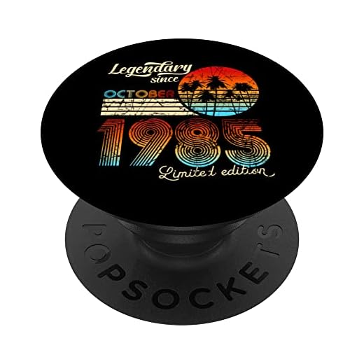 Legendario De Cumpleaños Desde Octubre De 1985 Regalo PopSockets PopGrip Intercambiable