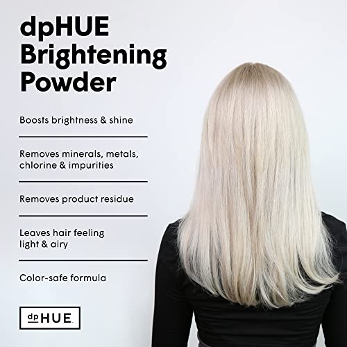 Dphue Brightening Powder - 6 Uses - Boosts Brightness & Shine Of Blonde Or Highlighted Hair - Removes Minerals, Metals, Chlorine & Impurities - Color-Safe Formula - Cruelty Free #TOP1