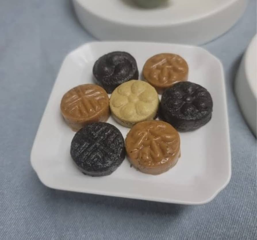 Amazon | 韓国伝統タシク型 木製 6穴押し型｜韓国茶菓・クッキーの