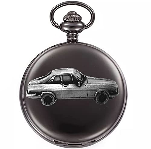 Cadeau homme montre gousset voiture de sport XJS coupé boîtier noir