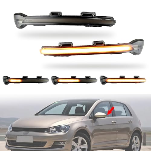 Indicatori Di Direzione A LED Per Specchietto Golf 7 MK7 GTI - Blu-Giallo, Dinamici E Impermeabili - Foto 11