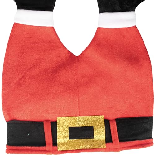 Santa Leg Hat Cap – Novelty Christmas Hat for Adults & Kids – Plush Christmas Santa Hat Costume Christmas Fancy Dress Party Xmas Office Funny Headwear Accessories - Image 5