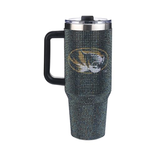 Image of The Memory Company Officially Licensed 40oz TC Bling Game Day Tumbler with Vintage Logo, University of Missouri