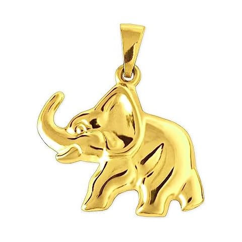 Clever Schmuck Golden Elephant Pendant, 21x16 mm Cover